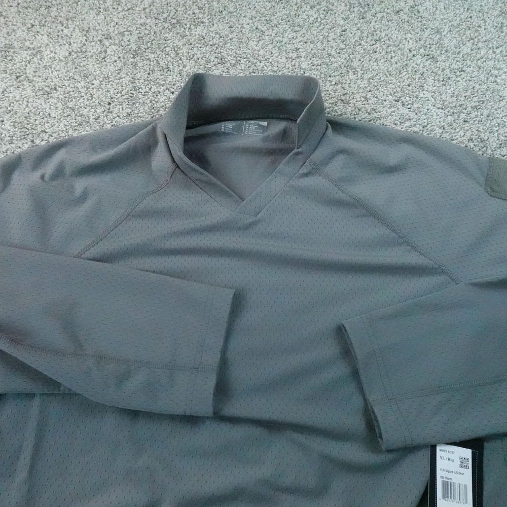 NEW 5.11 Tactical Shirt Mens XL Gray Long Sleeve Performance Polo Work Stretch
